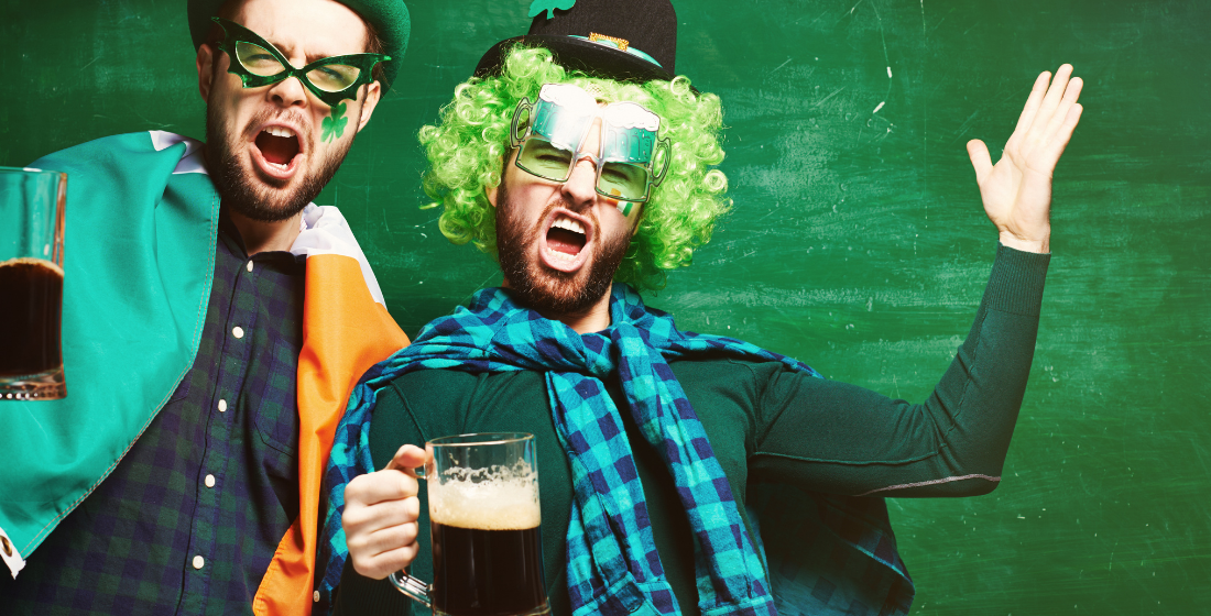 Boys holding beer and celebrating