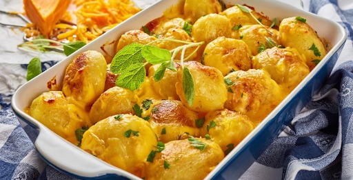 Parmesan Crusted Baby Potatoes