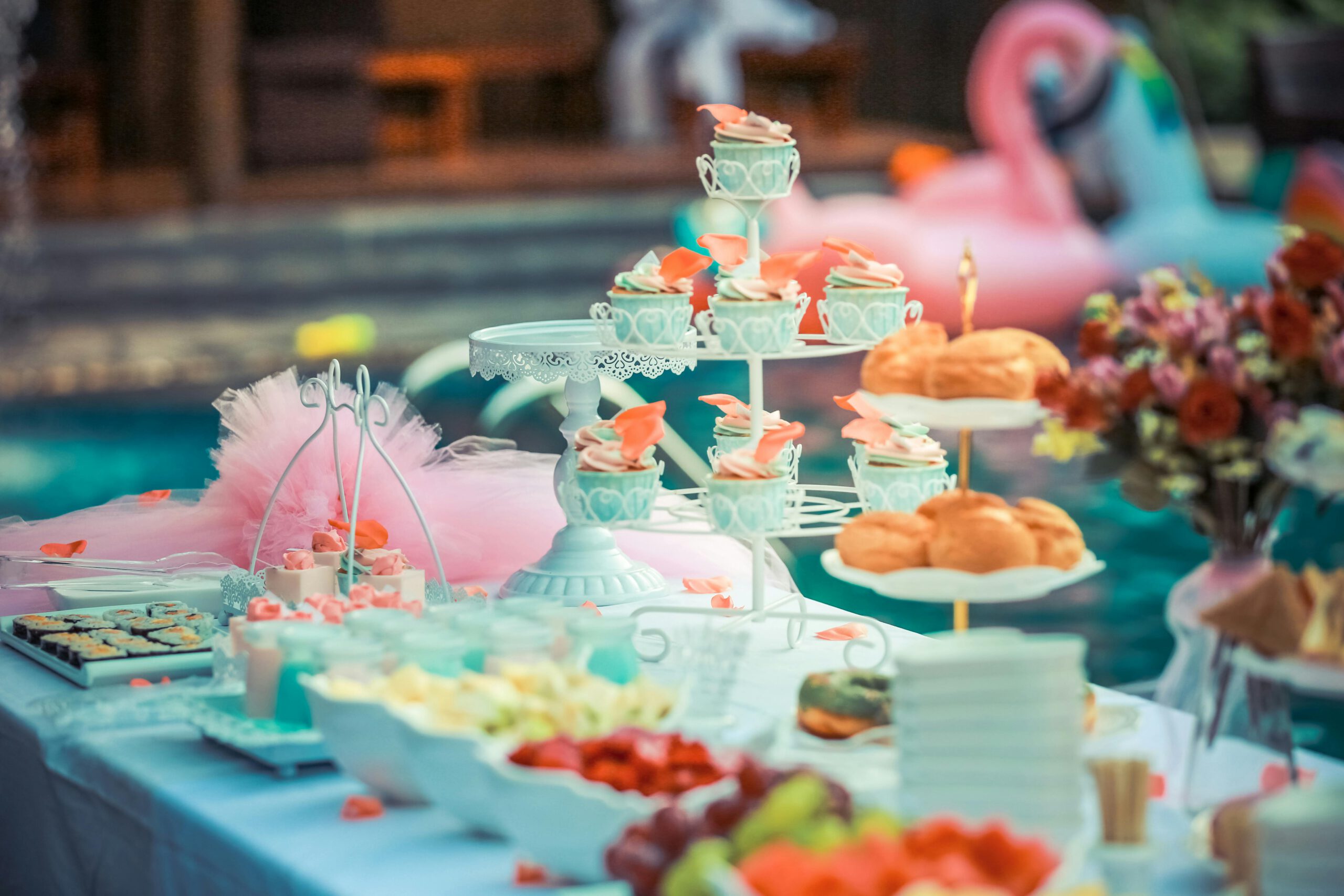 Illustration of Cupcakes Display on Cupcake Rack for the article titled Spring Fever: Your Ultimate Party Planning Guide for Memorable April Celebrations 2024 photographed by fu zhichao